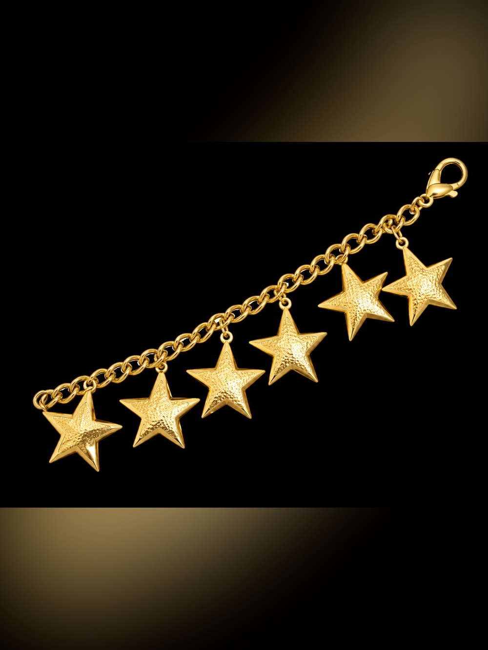 Gold Star Charm Bracelet - Women's Jewelry
